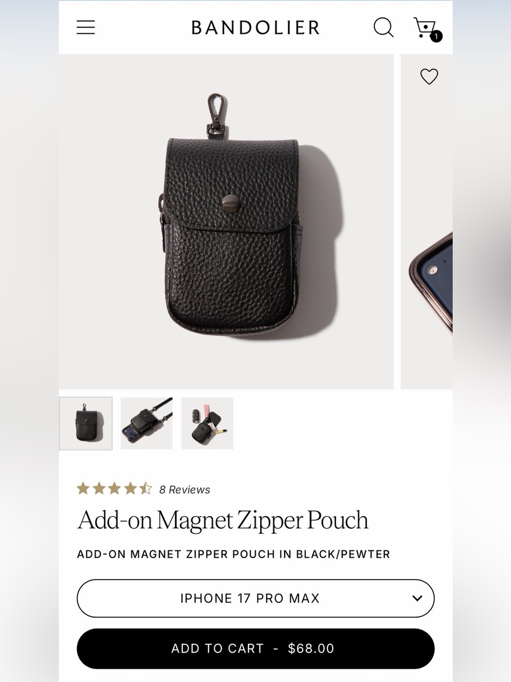 Bandolier Magnetic Zipper Pouch